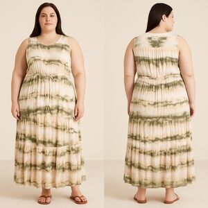 Ava & Viv Tie-Dye Maxi Dress – Size 1X